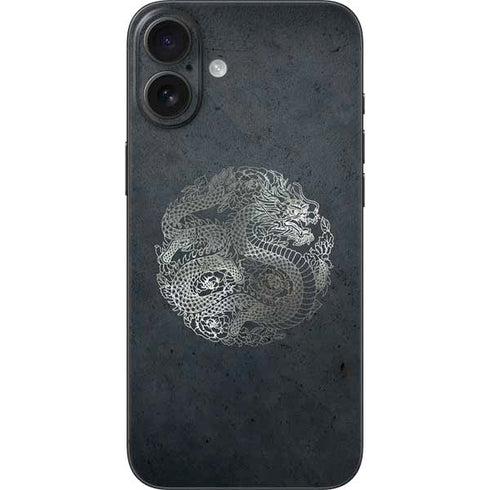 Chinese Black Dragon iPhone 16 Plus Skin